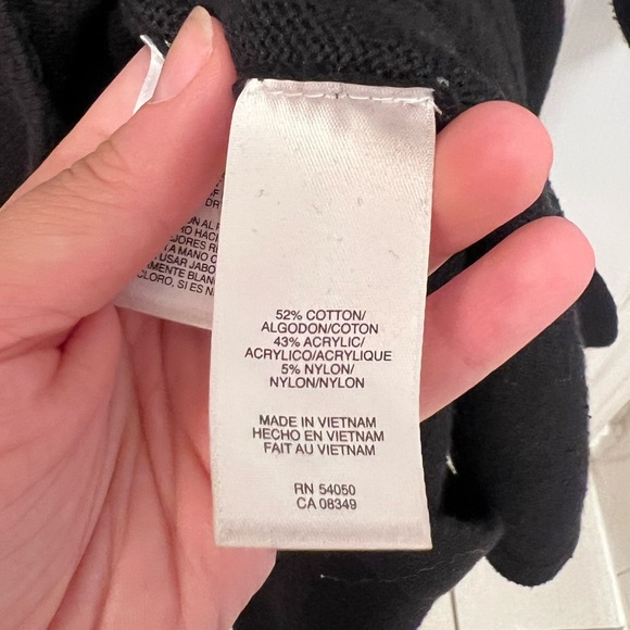 Black Longsleeve Sweater Dress with Brown/Gold Buckle Details, S - Picture 5 of 5